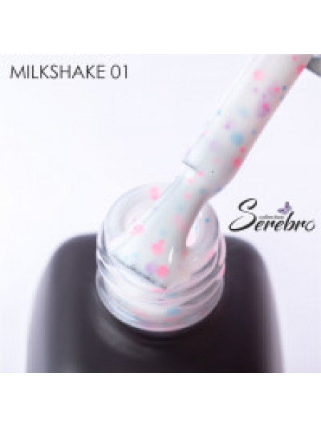 001№ SEREBRO Гель-лак "MilkShake" 11 мл