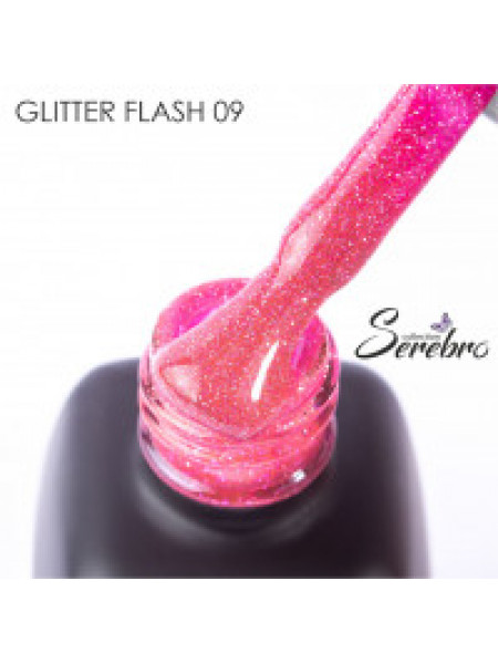 009№ SEREBRO "Glitter Flash" Светоотражающий  Гель-лак 11 мл