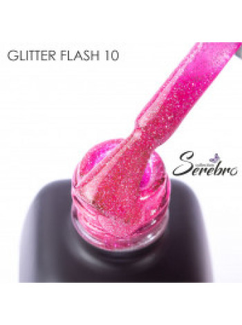010№ SEREBRO "Glitter Flash" Светоотражающий  Гель-лак 11 мл