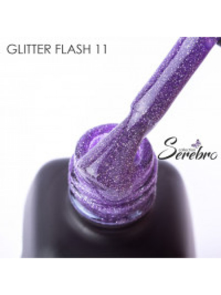 011№ SEREBRO "Glitter Flash" Светоотражающий  Гель-лак 11 мл