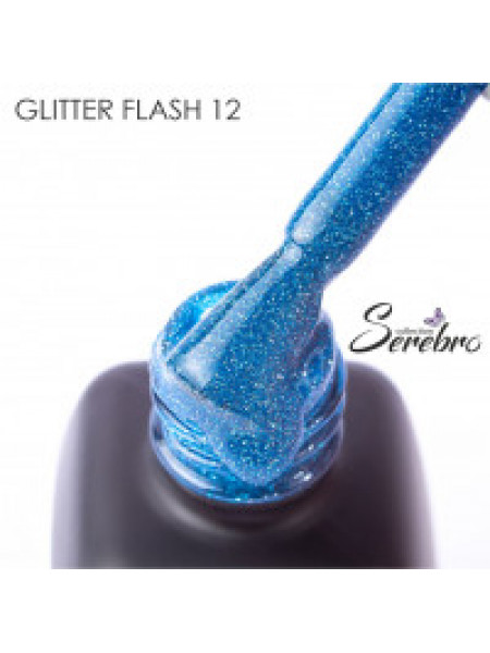 012№ SEREBRO "Glitter Flash" Светоотражающий  Гель-лак 11 мл