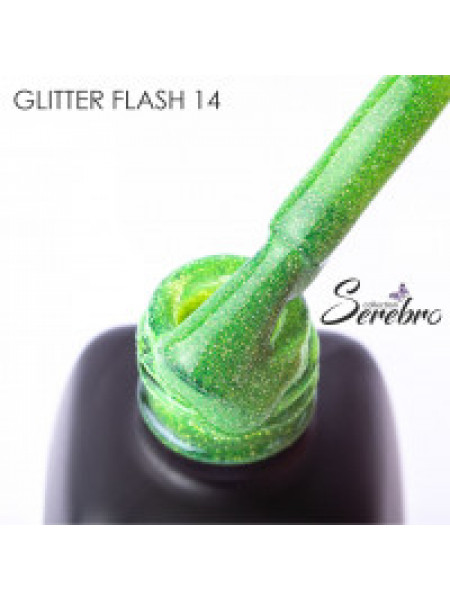 014№ SEREBRO "Glitter Flash" Светоотражающий  Гель-лак 11 мл