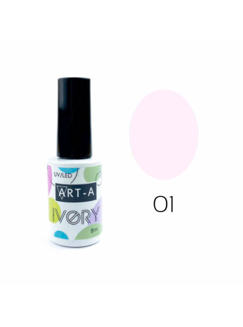 001№ ART-A Гель-лак "Ivory" 8 мл