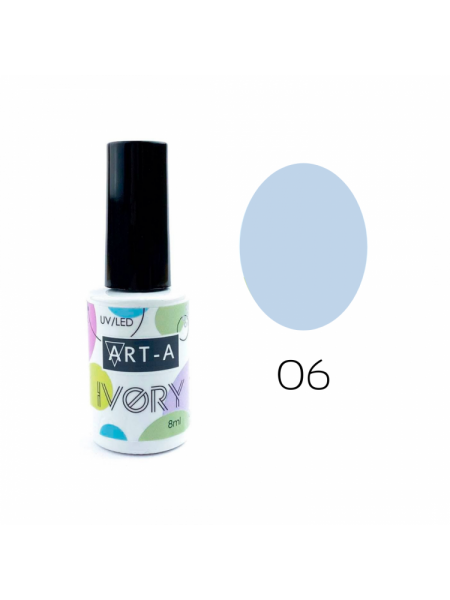 006№ ART-A Гель-лак "Ivory" 8 мл