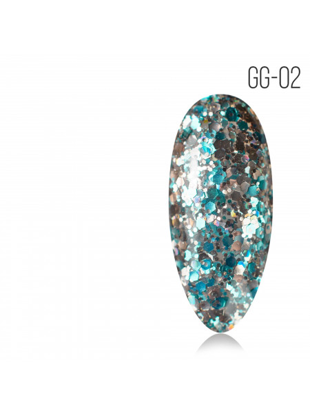 GG-02 MIO NAILS  Glitter Gel 5 гр