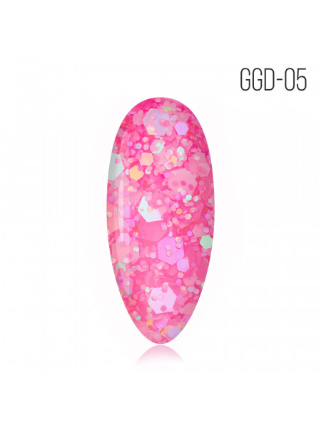 GGD-05 MIO NAILS Гель-лак Glitter gel "Disco"