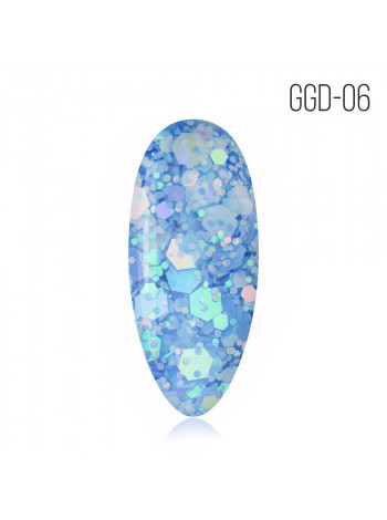 GGD-06 MIO NAILS Гель-лак Glitter gel "Disco"