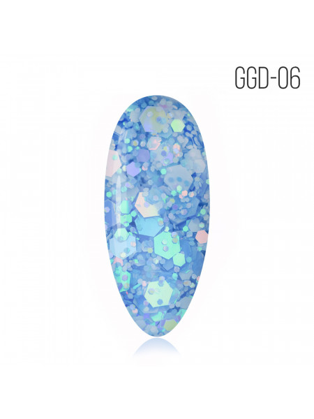 GGD-06 MIO NAILS Гель-лак Glitter gel "Disco"
