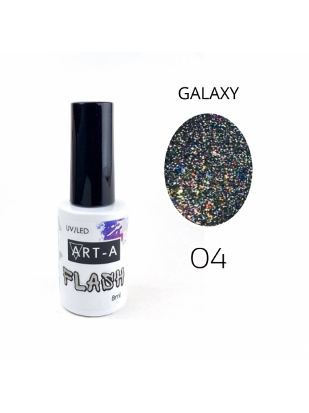 004№ ART-A Гель-лак "Galaxy Flash" 8 мл
