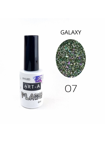 007№ ART-A Гель-лак "Galaxy Flash" 8 мл