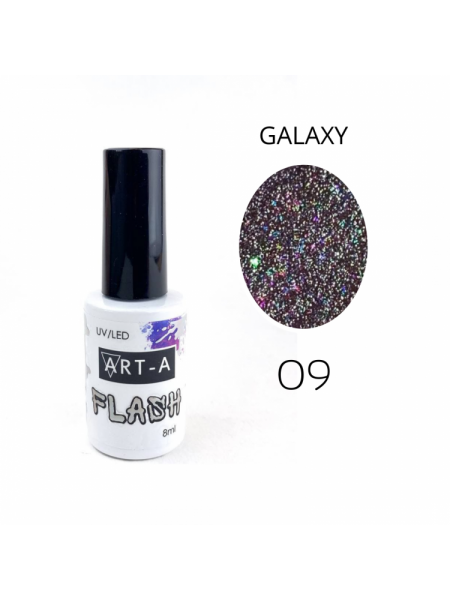 009№ ART-A Гель-лак "Galaxy Flash" 8 мл