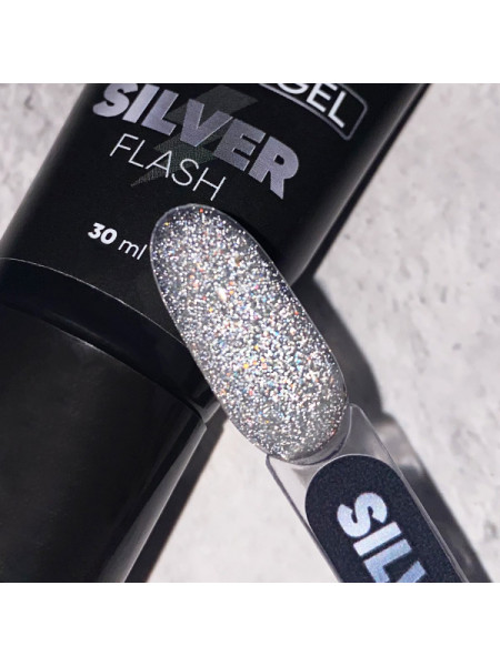 PN Комби Гель Silver Flash Светоотражающий с серебряным глиттером 30 мл