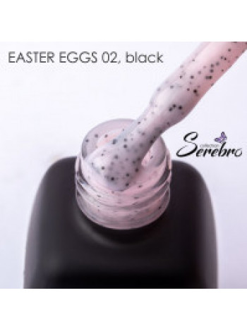 002№ SEREBRO "Easter Eggs" Black  Гель-лак 11 мл