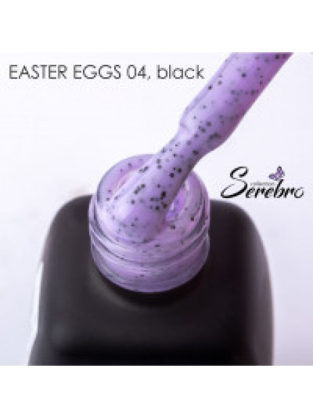 004№ SEREBRO "Easter Eggs" Black  Гель-лак 11 мл