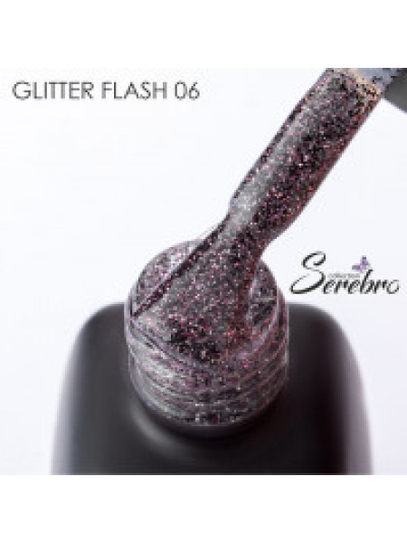 006№ SEREBRO "Glitter Flash" Светоотражающий  Гель-лак 11 мл