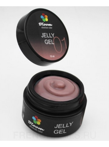 Bloom  Builder Pink Jelly gel # 1 / Гель-Желе Камуфлирующий  15 мл