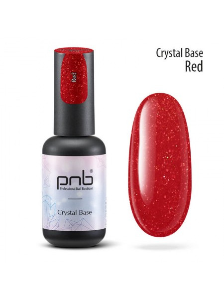 PNB Camouflage Base Crystal Red /Камуфлирующая каучуковая база , Светоотраж-я красная 8 мл