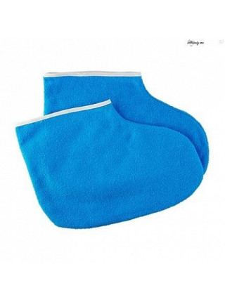 JessNail  Носки для Парафинотерапии Махровые Тёмно-Синие с манжетом