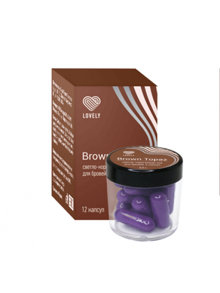 Lovely «Brown Topaz» Светло-коричневая Хна для бровей 12 капсул 5 гр 556223